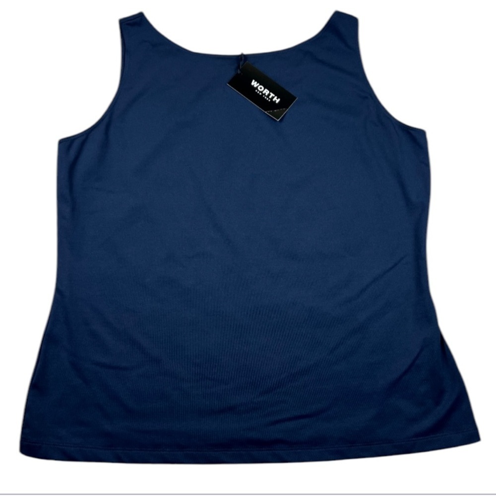 Worth New York Tank Top Camisole Navy Workwear Corpcore XL